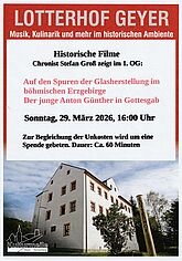 Historische Filme im Lotterhof am 29.03.26 um 16 Uhr