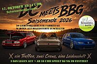 Fahrzeugschau an der Schanzenbaude "DC meets BBG" am 17.10. ab 14 Uhr; Burgertime und DJs ab 18 Uhr