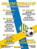 Hallenfußball-Turnuer am 7.-9.2. und 15.2.25 in der Eric-Frenzel-Sporthalle