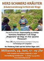 Kräuterausflug in die Binge am 24.06. von 17-19 Uhr