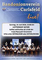 Bandoneon-Konzert im Lotterhof am 14.06.25 um 15 Uhr