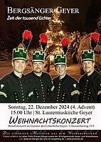 Konzert der Bergsänger Geyer in der St. Laurentiuskirche am 22.12. um 15 Uhr